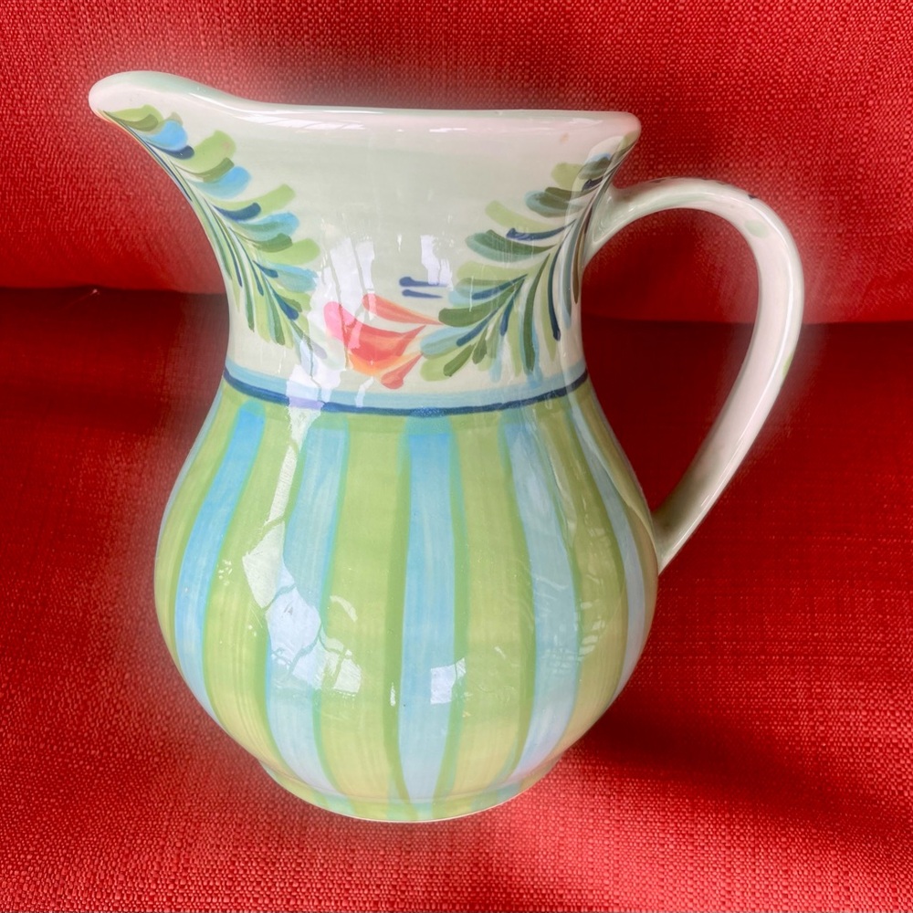 Vintage Gail Pittman Pitcher with Floral Design, Southern Living at Home